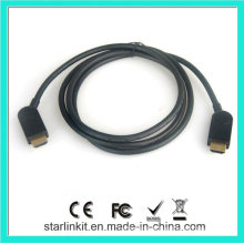 Hochgeschwindigkeits-HDMI-Kabel 1.4V 3D 4k Gold überzogenes Schwarzes